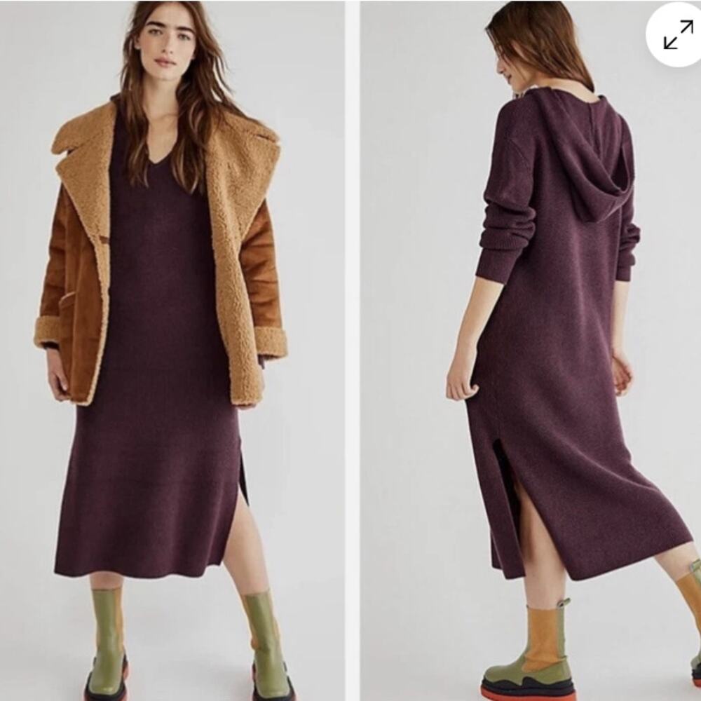 Free People Deep Purple Midi Dress